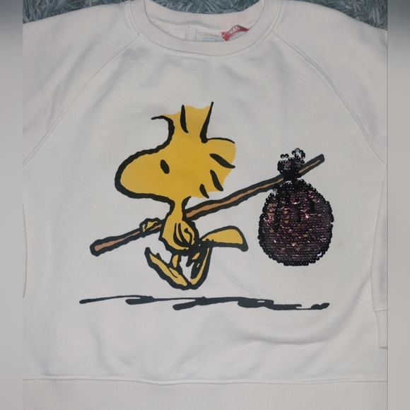 Peanut Woodstock Pullover Sweatshirt Size 9 Girl's. EUC - Picture 1 of 5